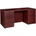 Lorell PD3066DPMY Prominence Mahogany Laminate Office Suite