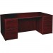 Lorell PD4272DPMY Prominence Mahogany Laminate Office Suite