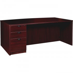 Lorell PD4272LSPBMY Prominence Mahogany Laminate Office Suite