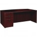 Lorell PD4272LSPBMY Prominence Mahogany Laminate Office Suite