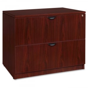 Lorell PL2236MY Prominence Mahogany Laminate Office Suite