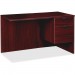 Lorell PR2442QRMY Prominence Mahogany Laminate Office Suite