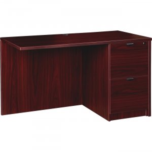 Lorell PR2442RMY Prominence Mahogany Laminate Office Suite