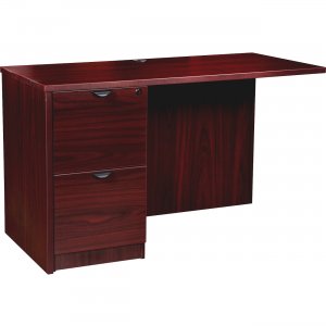 Lorell PR2448LMY Prominence Mahogany Laminate Office Suite