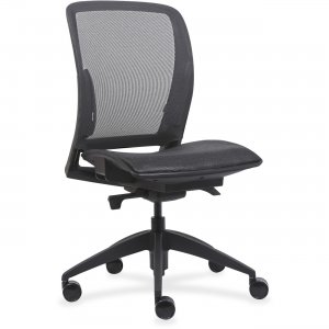 Lorell 83106 Mid-Back Chair w/Mesh Seat & Back