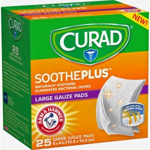 Curad CUR204425AH SoothePlus Medium Non-stick Pads