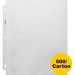 Business Source 74550CT Top-Loading Poly Sheet Protectors