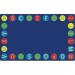 Flagship Carpets FE40558A Alphabet Circles Seating Rug