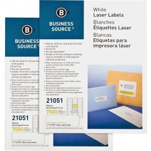 Business Source 21051CT Bright White Premium-quality Address Labels