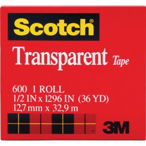 Scotch 600121296PK Glossy Transparent Tape