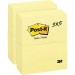 Post-it 655YWBD Canary Yellow Original Note Pads
