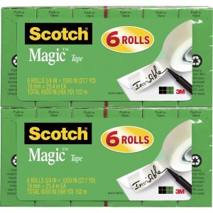 Scotch 810K6BD Invisible Magic Tape