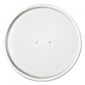 Dart SCCCH16A Paper Lids for 16oz Food Containers, White, Vented, 3.9"Dia, 25/Bag, 20 Bg/Ctn