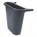 Rubbermaid Commercial RCP295073BLA Saddle Basket Recycling Bin, Rectangular, Black