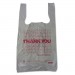 Barnes Paper Company BPC10519THYOU Thank You High-Density Shopping Bags, 10" x 19", White, 2,000/Carton