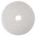 3M MMM20313 Super Polish Floor Pads 4100, 27" Diameter, White, 5/Carton