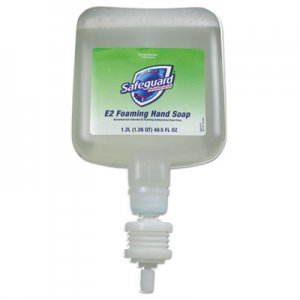 Safeguard PGC47434 Antibacterial Foam Hand Soap, E-2 Formula, Unscented, 1,200 ml Refill, 4/Carton