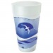 Dart DCC20J16H Horizon Foam Cup, Hot/Cold, 20oz., Printed, Blueberry/White, 25/Bag, 20/CT