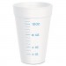 Dart DCC16J16GRAD Graduated Foam Cup, 16 Ounces, 25 per Pack, 40 Packs/Carton