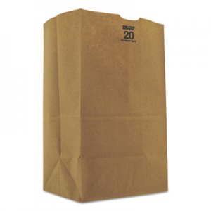 Genpak BAGGX2060S Grocery Paper Bags, 8.25" x 13.38", Kraft, 500 Bags