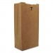Genpak BAGGK8 Grocery Paper Bags, 6.13" x 12.44", Kraft, 2,000/Carton