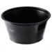 Fabri-Kal FABPC200B Portion Cups, 2oz, Black, 250/Sleeve, 10 Sleeves/Carton