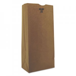 Genpak BAGGK25500 Grocery Paper Bags, 25 lbs, 8.25" x 18", Kraft, 500 Bags