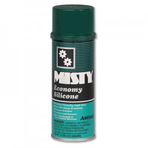 MISTY AMR1002077 Economy Silicone Spray Lubricant, Aerosol Can, 11oz, 12/Carton