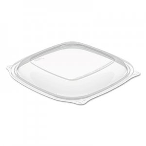 Dart DCCC2464BDL PresentaBowls Pro Clear Square Lids for 24-32 oz Bowls, 8.5 x 8.5 x 0.5