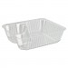 Dart DCCC56NT2 ClearPac Small Nacho Tray, 2-Compartments, Clear, 125/Bag