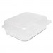 Dart DCCC51UT1 Staylock Clear Hinged Container, Plastic, 8 3/10 x 7 4/5 x 3, 125/Bag, 2BG/CT