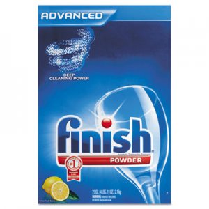 FINISH RAC78234 Automatic Dishwasher Detergent, Lemon Scent, Powder, 2.3 qt. Box, 6 Boxes/Ct
