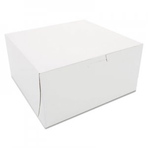 SCT SCH0941 Non-Window Bakery Boxes, 8 x 8 x 4, White, 250/Carton