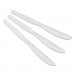 Dixie DXEKH017 Heavyweight Polystyrene Cutlery, Knives, Clear, 1000/Carton