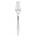 Dixie DXEFH017 Plastic Cutlery, Forks, Heavyweight, Clear