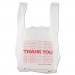 Barnes Paper Company BPC8416THYOU Thank You High-Density Shopping Bags, 8" x 16", White, 2,000/Carton