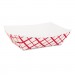 SCT SCH0413 Paper Food Baskets, 1lb, Red/White, 1000/Carton