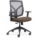 Lorell 83111A200 Mid-Back Chairs wth Mesh Back & Fabric Seat