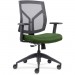 Lorell 83111A201 Mid-Back Chairs wth Mesh Back & Fabric Seat