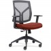 Lorell 83111A203 Mid-Back Chairs wth Mesh Back & Fabric Seat