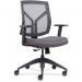 Lorell 83111A206 Mid-Back Chairs wth Mesh Back & Fabric Seat