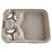 Chinet HUH20990CT StrongHolder Molded Fiber Cup/Food Trays, 8-44oz, 2-Cup Capacity, 100/Carton