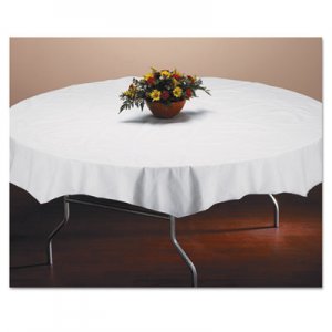 Hoffmaster HFM210101 Tissue/Poly Tablecovers, 82" Diameter, White, 25/Carton
