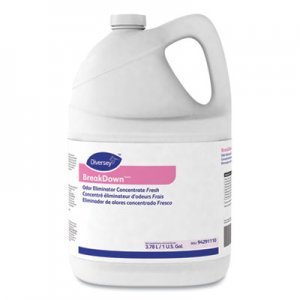 Diversey DVO94291110 Breakdown Odor Eliminator, Fresh Scent, Liquid, 1 gal Bottle