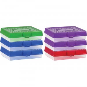 Storex 61645U06C Snap Lid Large Pencil Box