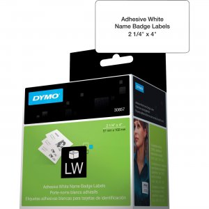 DYMO 30857 Name Badge Label with Clip Hole