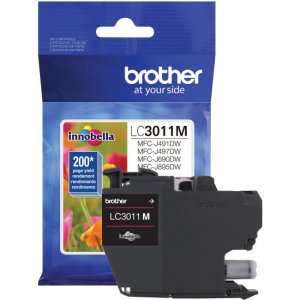 Brother LC3011M Standard Yield Magenta Ink Cartridge (approx. 200 pages)