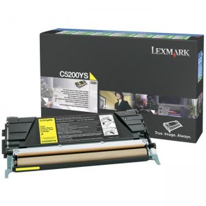 Lexmark C5200YS Yellow Return Program Toner Cartridge
