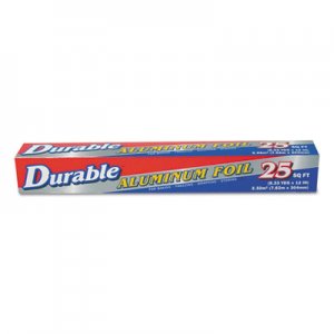 Durable Packaging DPK9202535 Standard Aluminum Foil Roll, 12" x 25 ft, 35/Carton