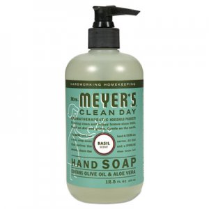 Mrs. Meyer's SJN651344EA Clean Day Liquid Hand Soap, Basil, 12.5 oz